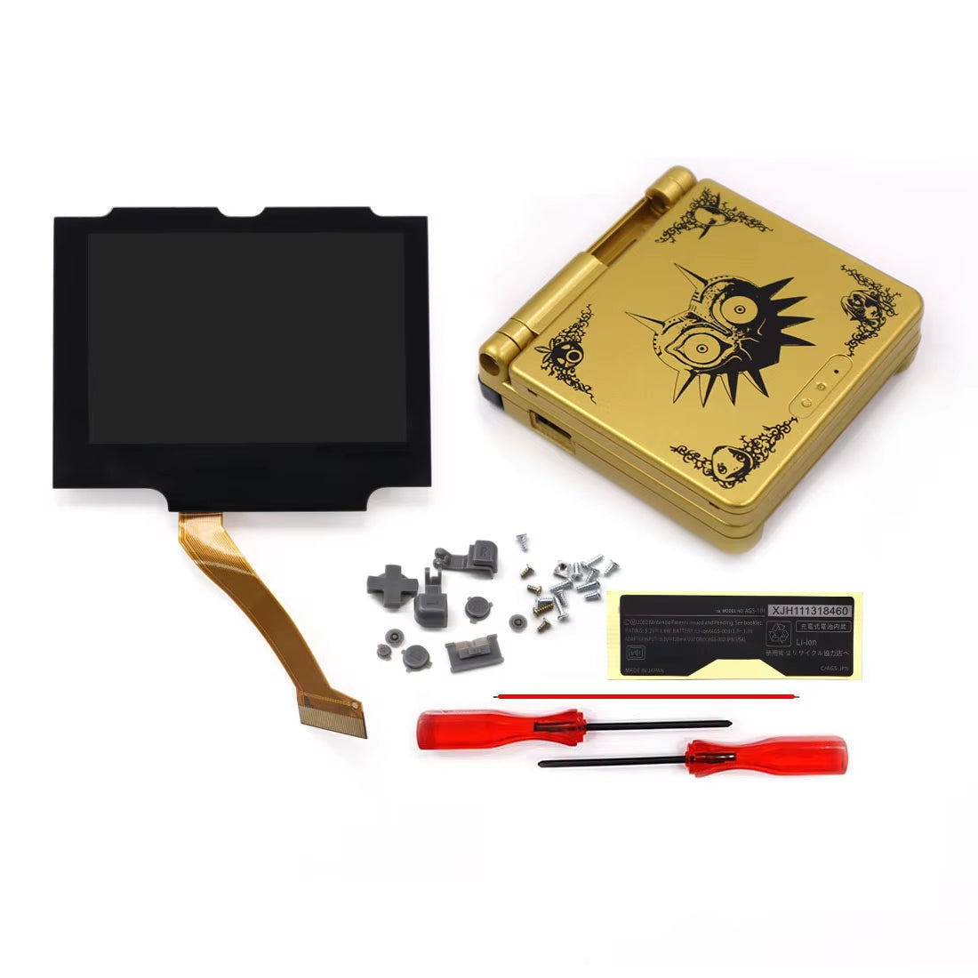 V5 Laminated GBA IPS Backlight LCD Screen Kits with Shell for Gameboy Advance SP Console NO NEED CUT Easy to Install
