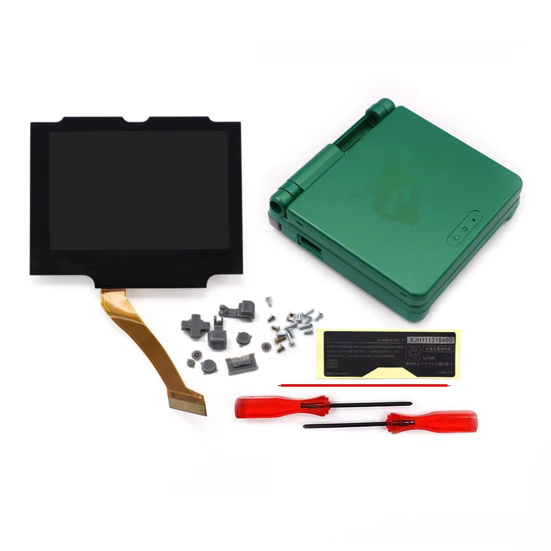 V5 Laminated GBA IPS Backlight LCD Screen Kits with Shell for Gameboy Advance SP Console NO NEED CUT Easy to Install
