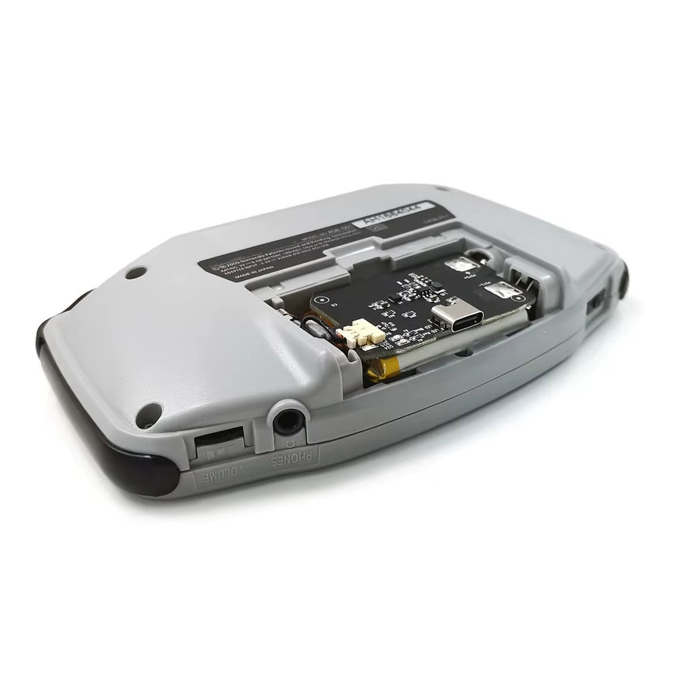 Drop in GBA IPS V5 LCD Screen Shell Kits W/1800Mah Rechargeable Built-In Lithium Battery for Gameboy Advance