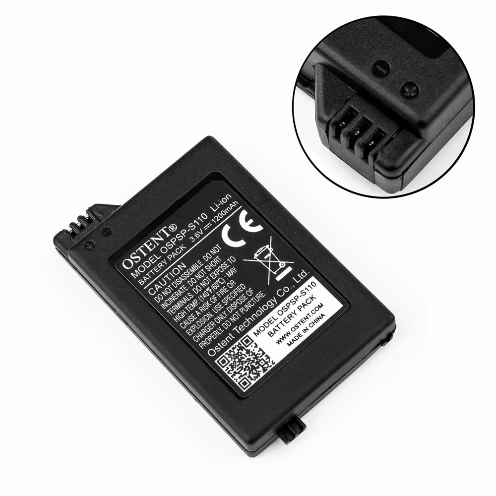 Bulk Lot PSP 2000/3000 Batteries 1200 mAh (5 and 10 Pack Available)
