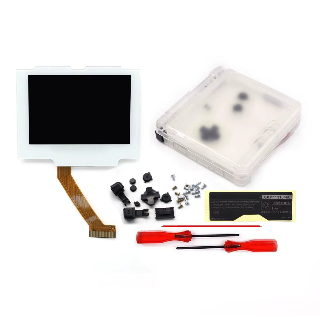 V5 Laminated GBA IPS Backlight LCD Screen Kits with Shell for Gameboy Advance SP Console NO NEED CUT Easy to Install