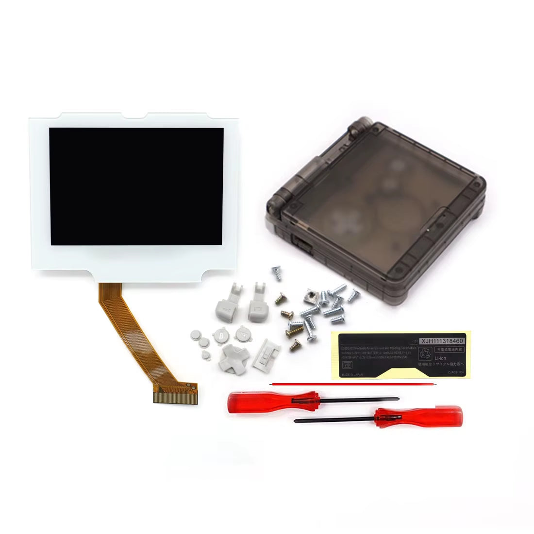 V5 Laminated GBA IPS Backlight LCD Screen Kits with Shell for Gameboy Advance SP Console NO NEED CUT Easy to Install