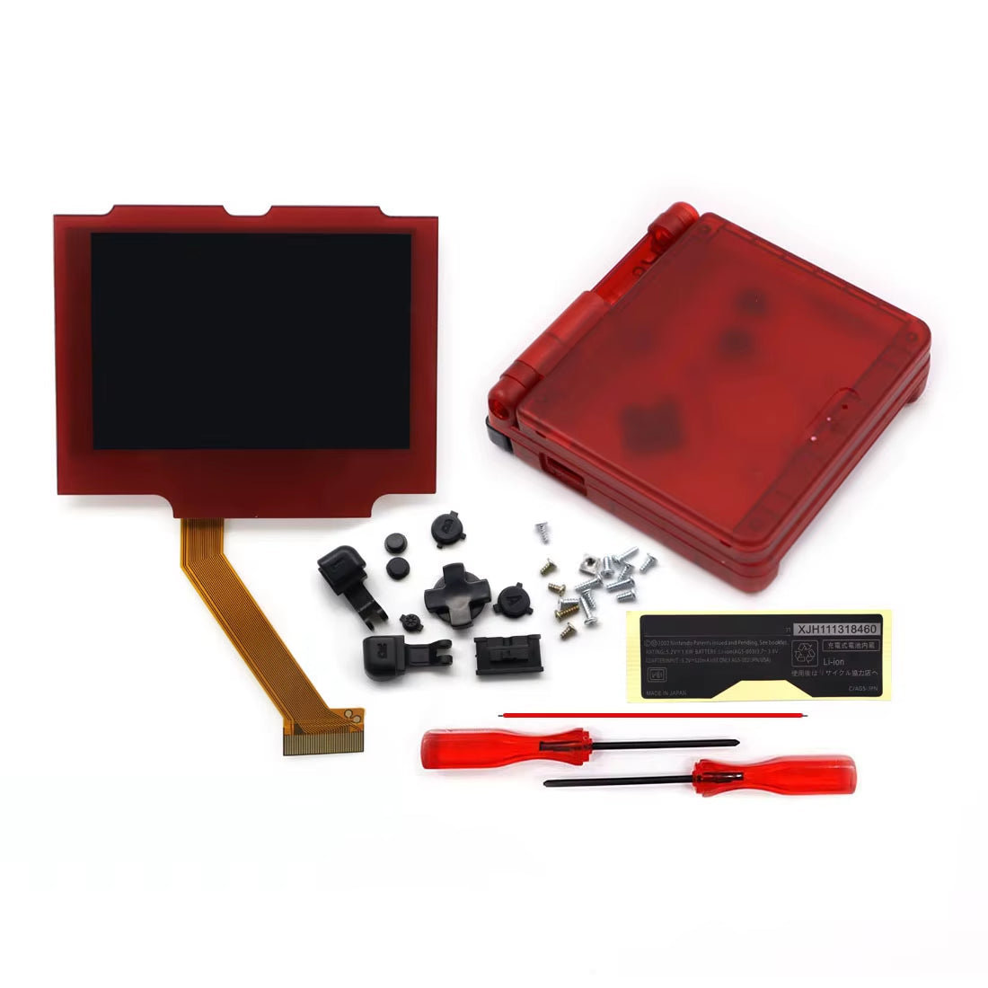 V5 Laminated GBA IPS Backlight LCD Screen Kits with Shell for Gameboy Advance SP Console NO NEED CUT Easy to Install