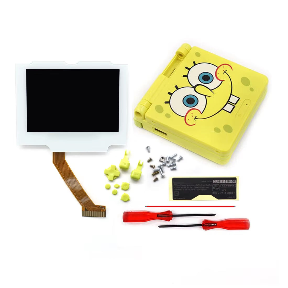 V5 Laminated GBA IPS Backlight LCD Screen Kits with Shell for Gameboy Advance SP Console NO NEED CUT Easy to Install