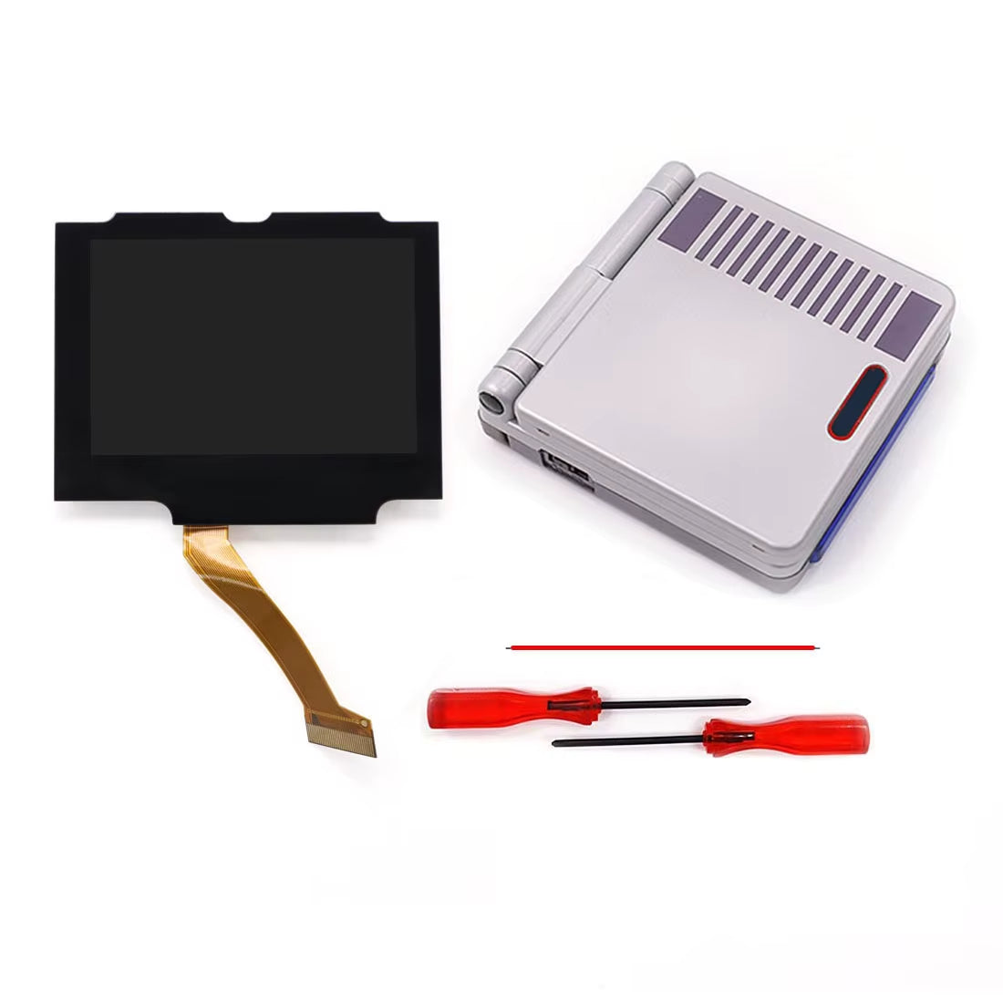 V5 Laminated GBA IPS Backlight LCD Screen Kits with Shell for Gameboy Advance SP Console NO NEED CUT Easy to Install