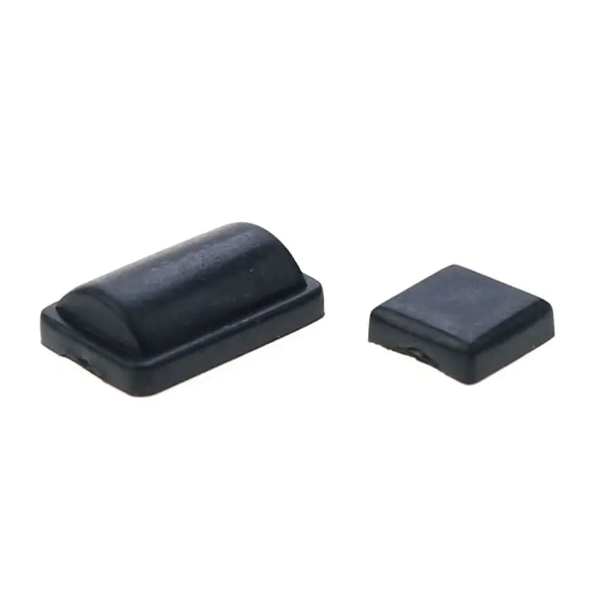 Wii Console Rubber Feet Cover Set Black - Silicone Screw Dust Covers