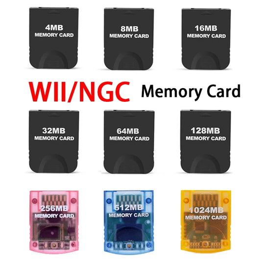 GameCube Memory Card - GC Storage Card up to 1024MB for NGC/Wii