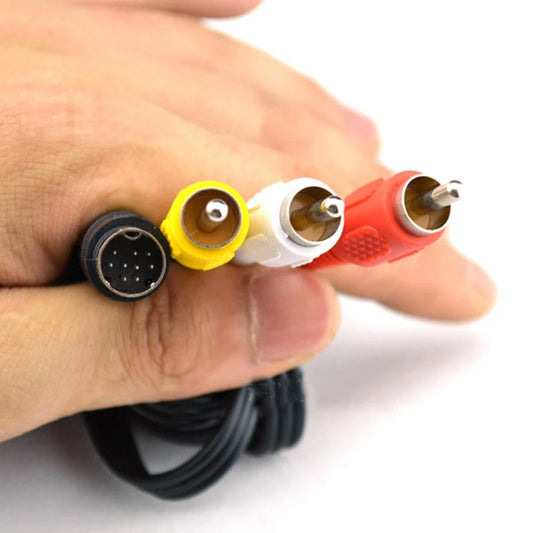 Sega Genesis 2nd/ 3rd Gen AV Cable - 1.8m Audio Video RCA for Genesis II/III & Mega Drive 2/3
