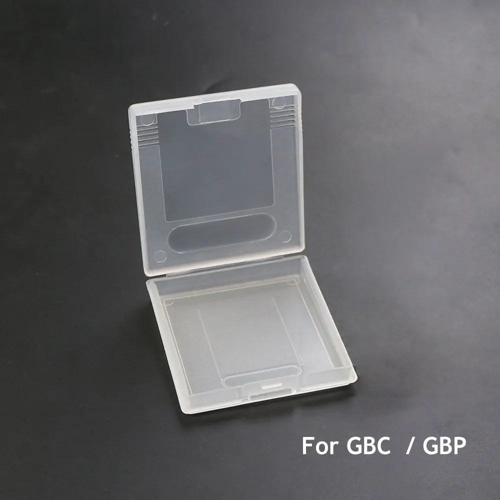10pc Game Boy Cartridge Cases - Clear Protective Box for GB/GBC
