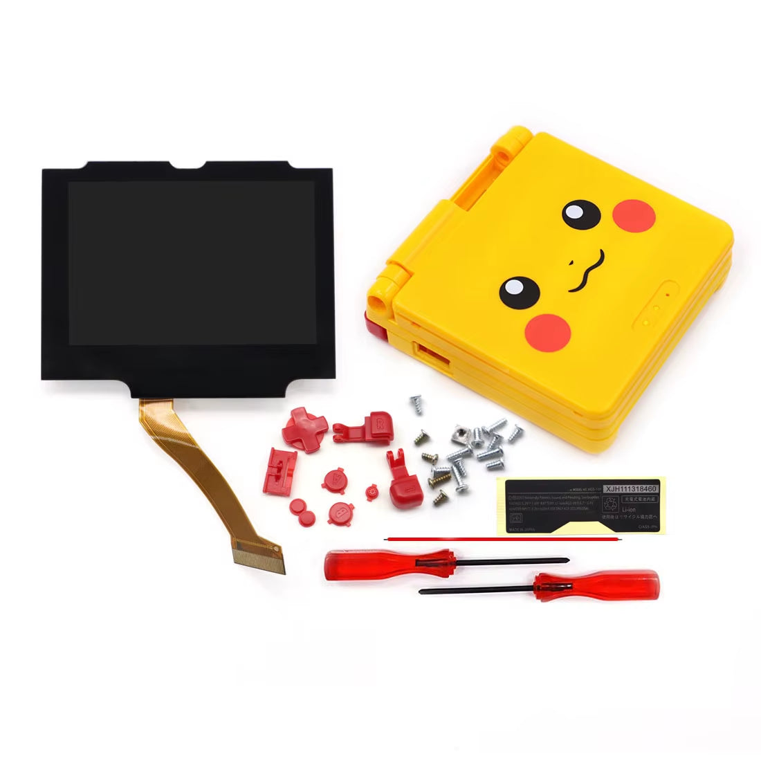 V5 Laminated GBA IPS Backlight LCD Screen Kits with Shell for Gameboy Advance SP Console NO NEED CUT Easy to Install