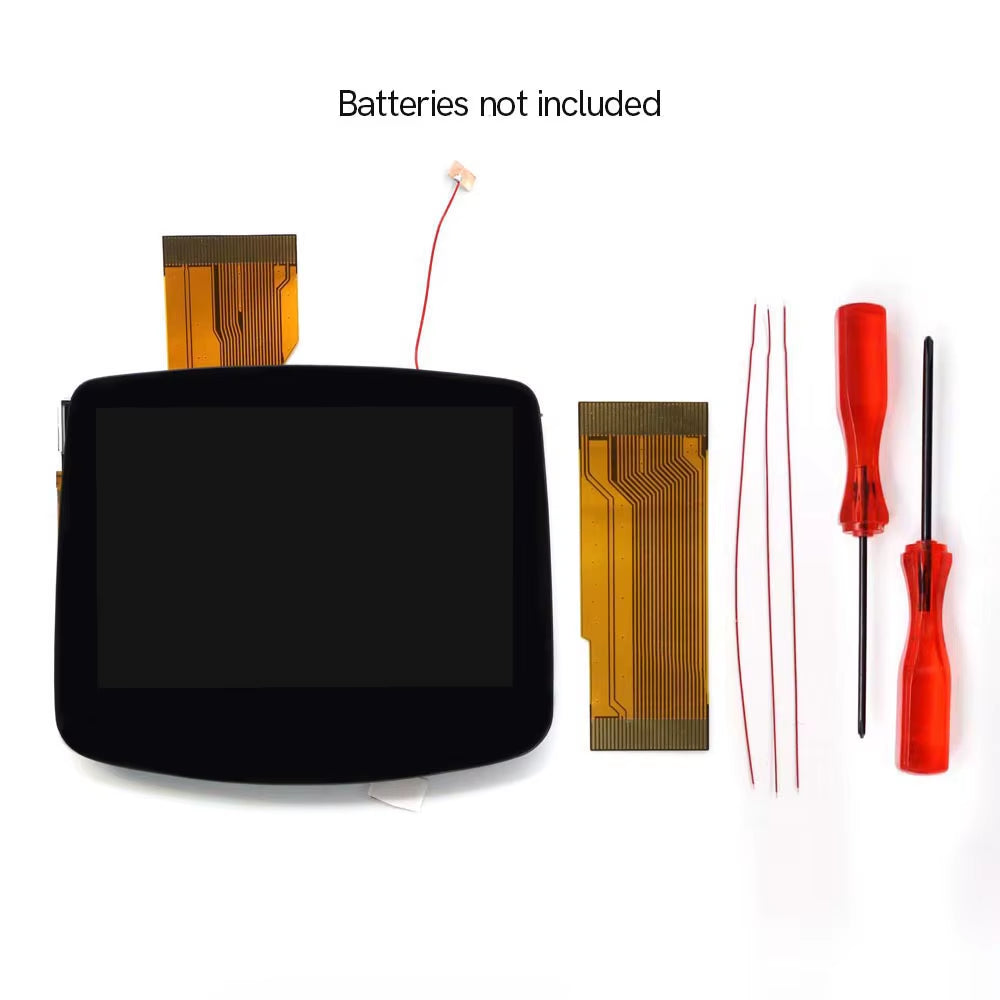 Drop in GBA IPS V5 LCD Screen Shell Kits W/1800Mah Rechargeable Built-In Lithium Battery for Gameboy Advance