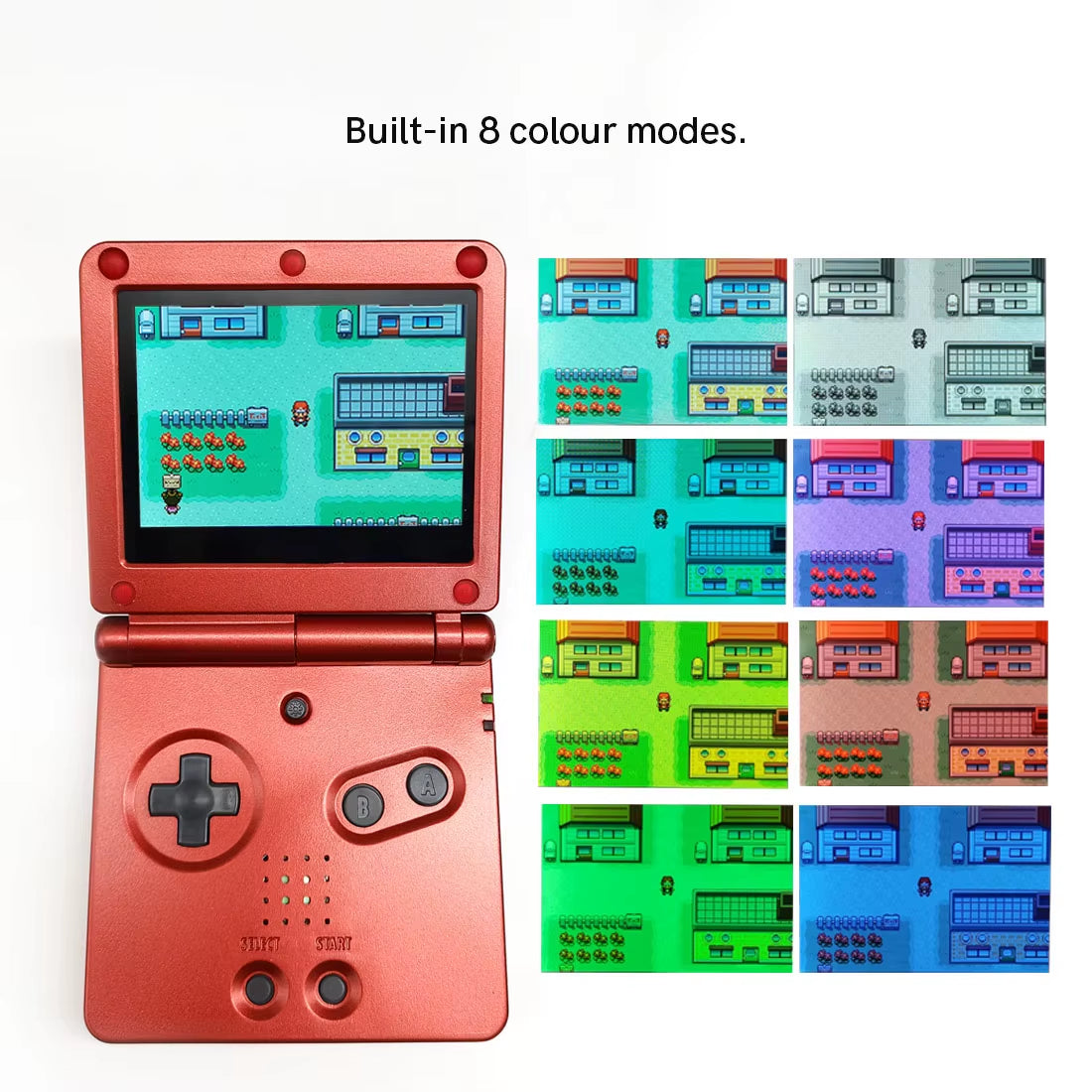 V5 Laminated GBA IPS Backlight LCD Screen Kits with Shell for Gameboy Advance SP Console NO NEED CUT Easy to Install