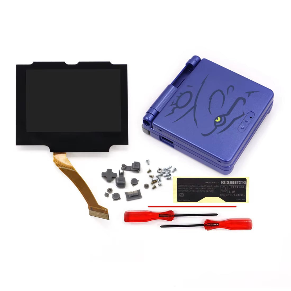 V5 Laminated GBA IPS Backlight LCD Screen Kits with Shell for Gameboy Advance SP Console NO NEED CUT Easy to Install