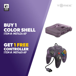 N64 Controller + Console Shell Bundle - Purple