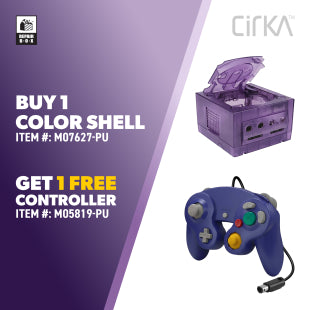 Gamecube Controller + Console Shell Bundle - Purple