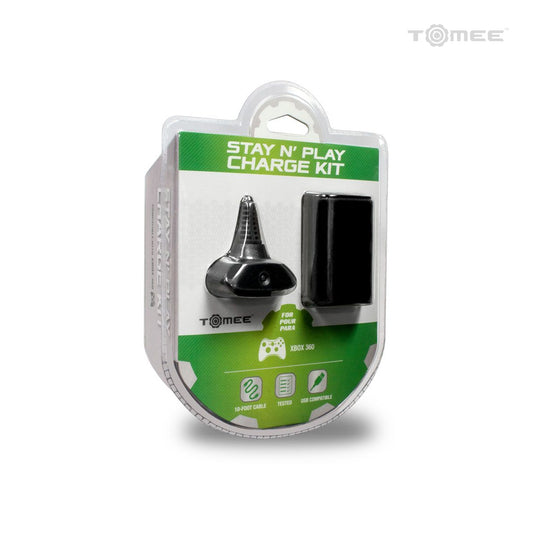Xbox 360 Controller Charge Kit Black (Battery & Charging Cable)