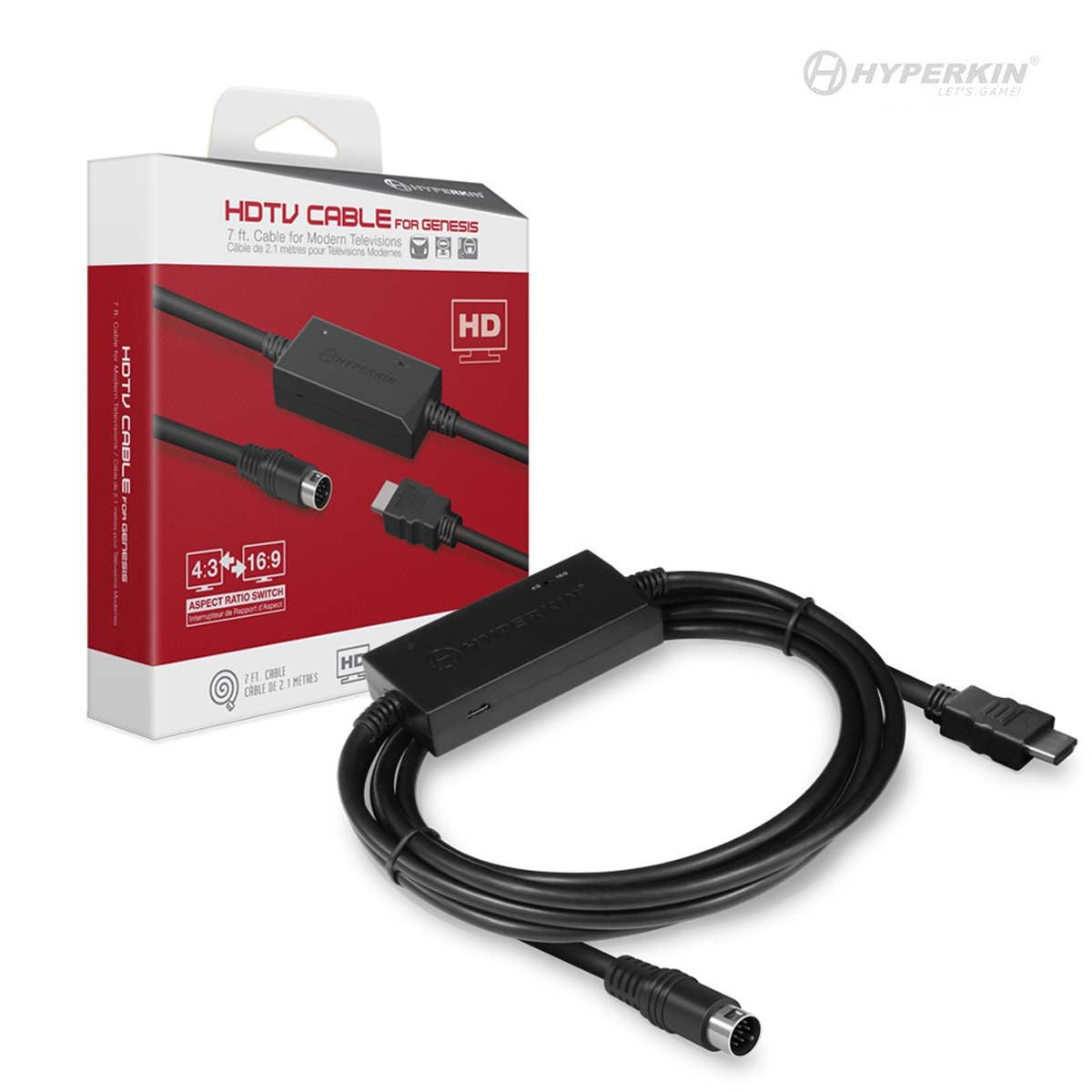Sega Genesis 1 / 2 / 3 HDTV Cable (Compatible with all Sega Genesis Models)