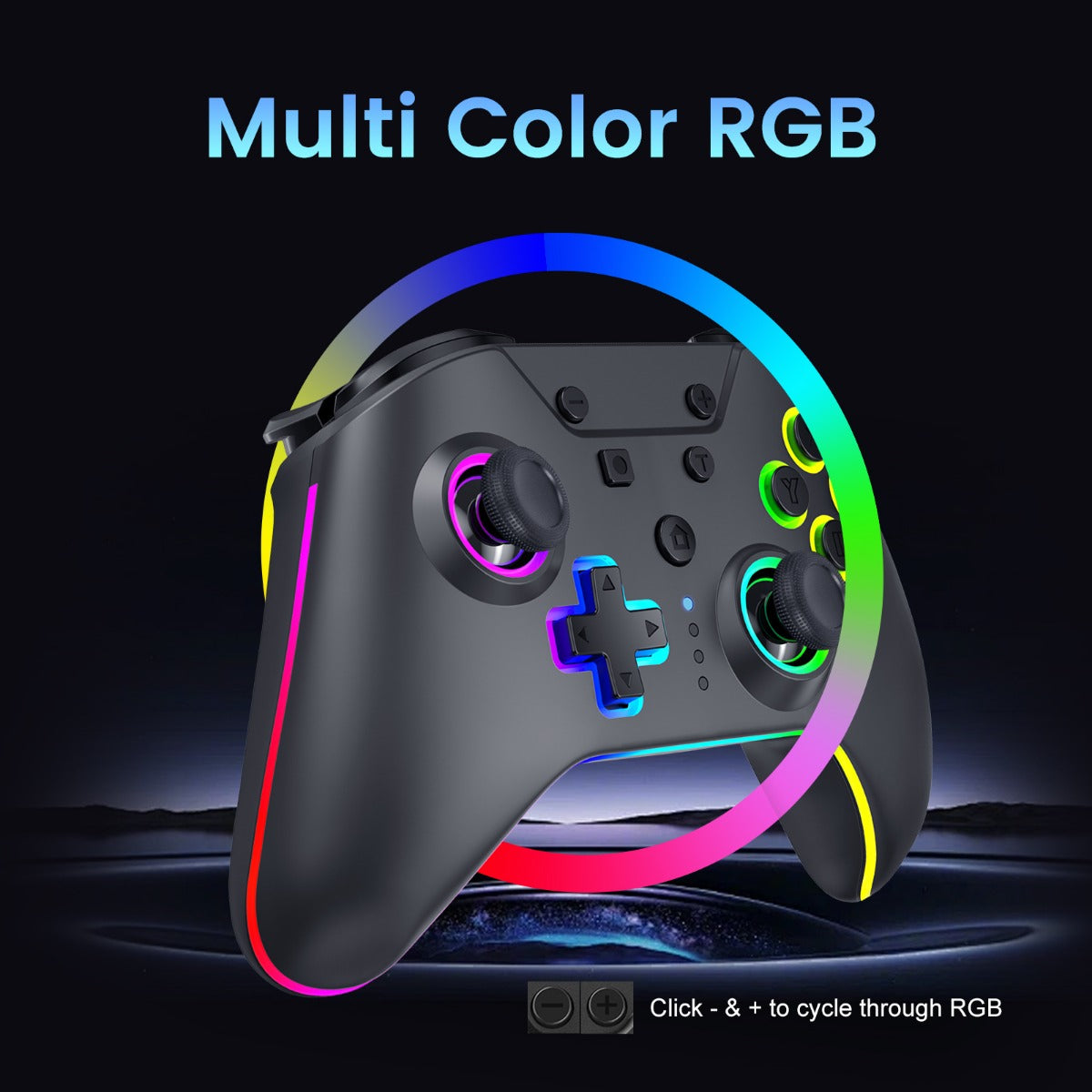 Wireless Hall Effect Controller Black for Nintendo Switch / Switch 2