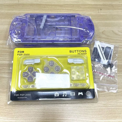 Crystal Colors for PSP2000 PSP 2000 2006 Game Console Shell Replacement Full Housing Cover Case with Button Kit