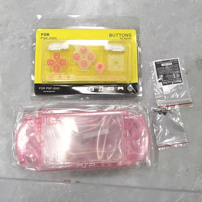 Crystal Colors for PSP2000 PSP 2000 2006 Game Console Shell Replacement Full Housing Cover Case with Button Kit