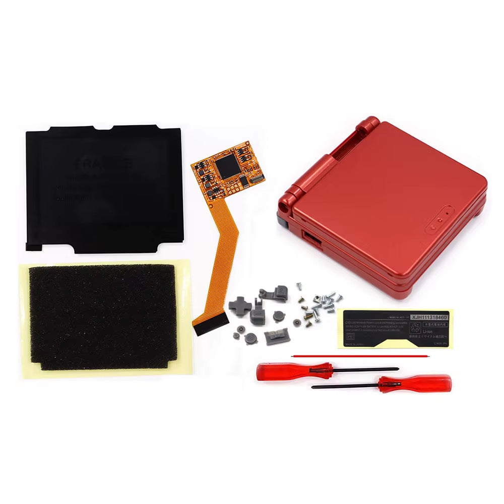 For GBA SP 10Levels Brightness V2 IPS Backlight Backlit LCD Mod for Gameboy Advance SP GBA SP with Pre-Trim Housing Shell