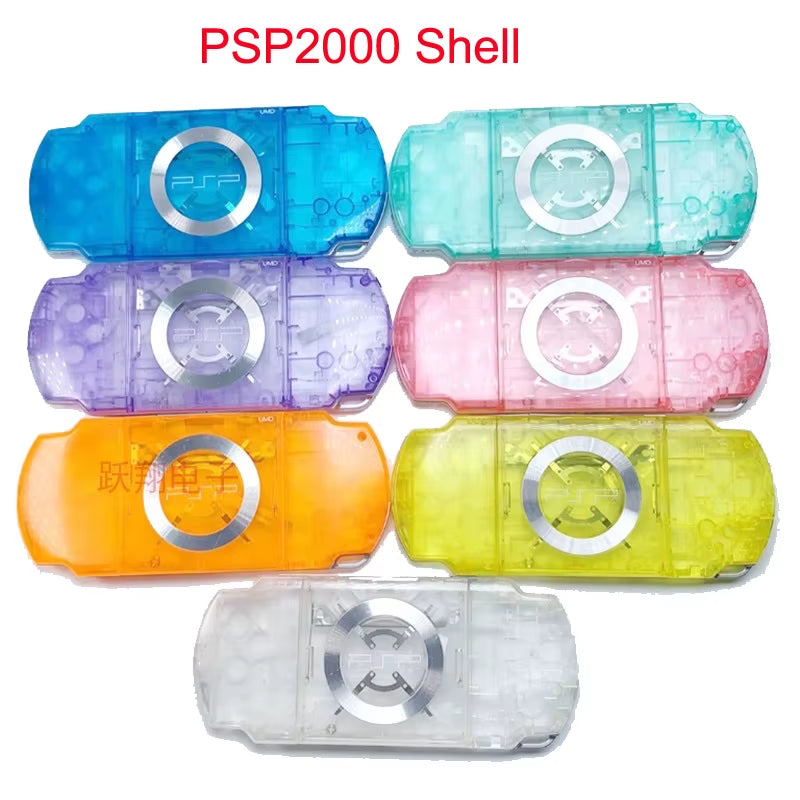 Crystal Colors for PSP2000 PSP 2000 2006 Game Console Shell Replacement Full Housing Cover Case with Button Kit