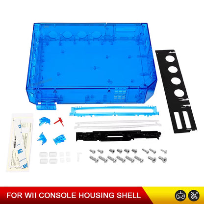 9 Colors with Retail Packing Cover Full Set Housing Shell Replacement Parts for Wii Game Console Repair Case with Buttons