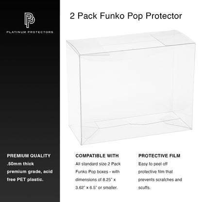 Platinum Protectors for Funko Pop! 2-Pack Vinyl Figures