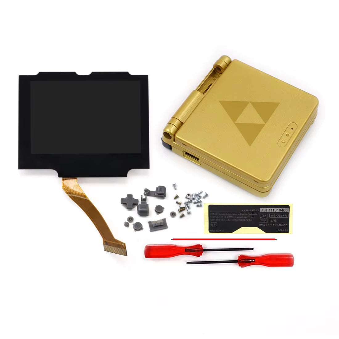 V5 Laminated GBA IPS Backlight LCD Screen Kits with Shell for Gameboy Advance SP Console NO NEED CUT Easy to Install