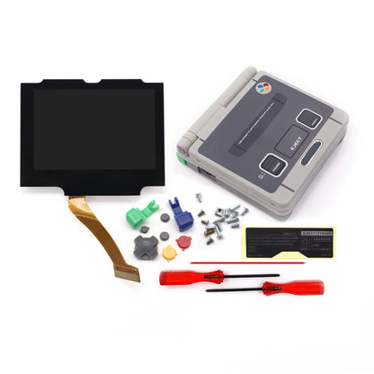 V5 Laminated GBA IPS Backlight LCD Screen Kits with Shell for Gameboy Advance SP Console NO NEED CUT Easy to Install