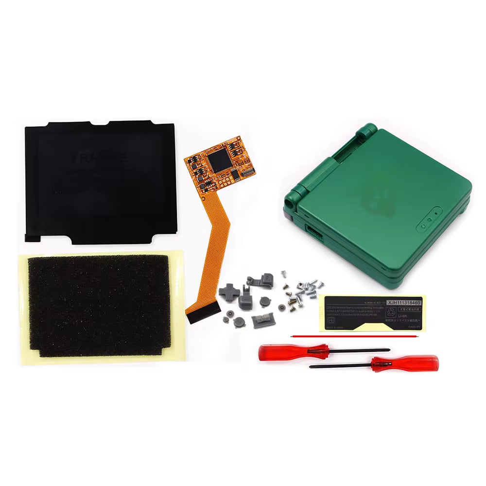 For GBA SP 10Levels Brightness V2 IPS Backlight Backlit LCD Mod for Gameboy Advance SP GBA SP with Pre-Trim Housing Shell