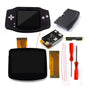 Drop in GBA IPS V5 LCD Screen Shell Kits W/1800Mah Rechargeable Built-In Lithium Battery for Gameboy Advance