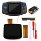 Drop in GBA IPS V5 LCD Screen Shell Kits W/1800Mah Rechargeable Built-In Lithium Battery for Gameboy Advance