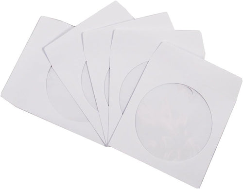 100 Pack White Loose Disc Sleeves