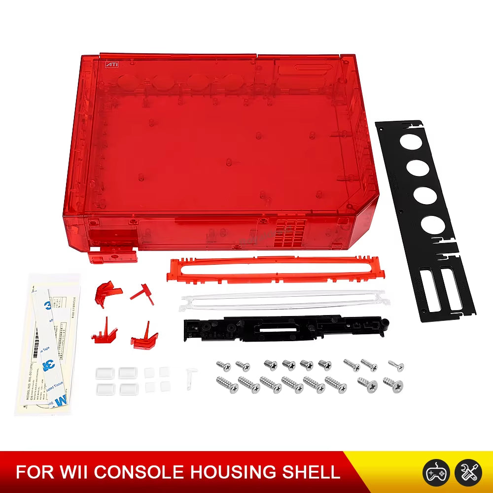9 Colors with Retail Packing Cover Full Set Housing Shell Replacement Parts for Wii Game Console Repair Case with Buttons