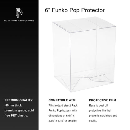 Platinum Protectors for Funko Pop! 6" Inch Vinyl Figures