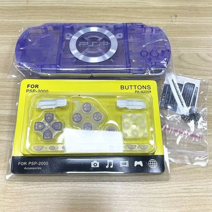 Crystal Colors for PSP2000 PSP 2000 2006 Game Console Shell Replacement Full Housing Cover Case with Button Kit