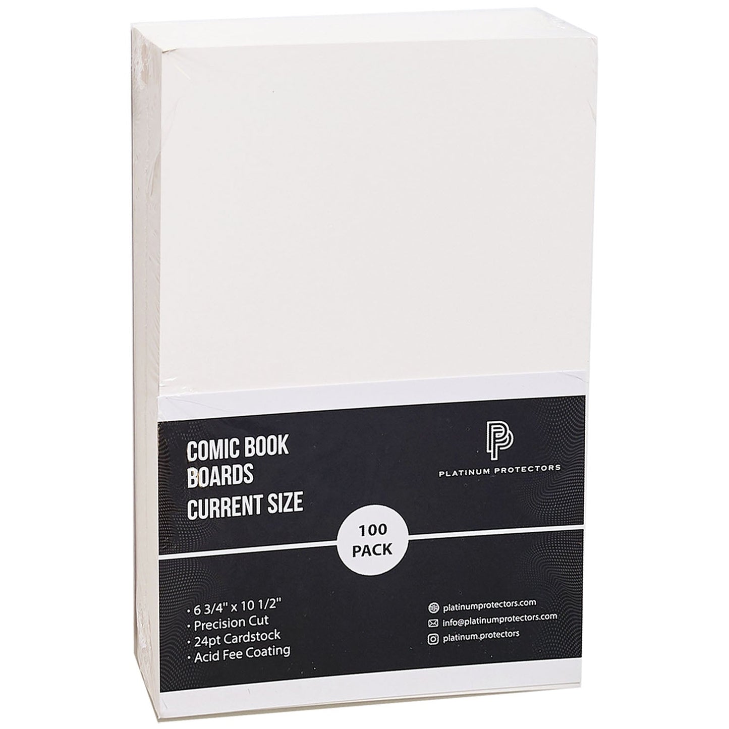Platinum Protectors Comic Book Boards for Current/Modern - 100 Pack