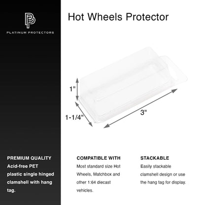 Platinum Protectors for Hot Wheels & Matchbox Mainline Loose Cars