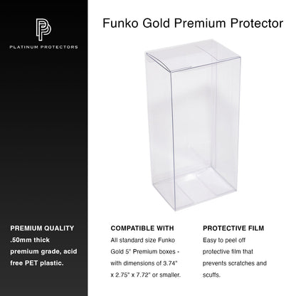 Platinum Protectors for Funko Pop! Gold Premium 5"