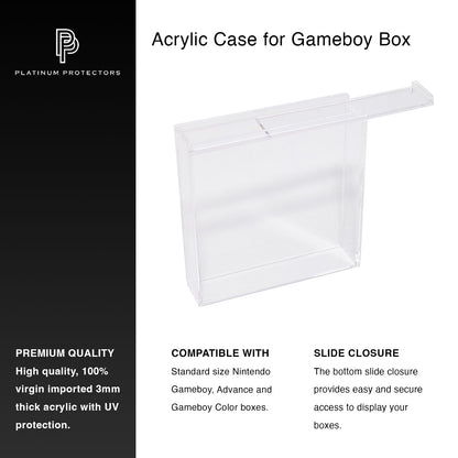 Premium Acrylic Case for Nintendo Game Boy & Advance Box