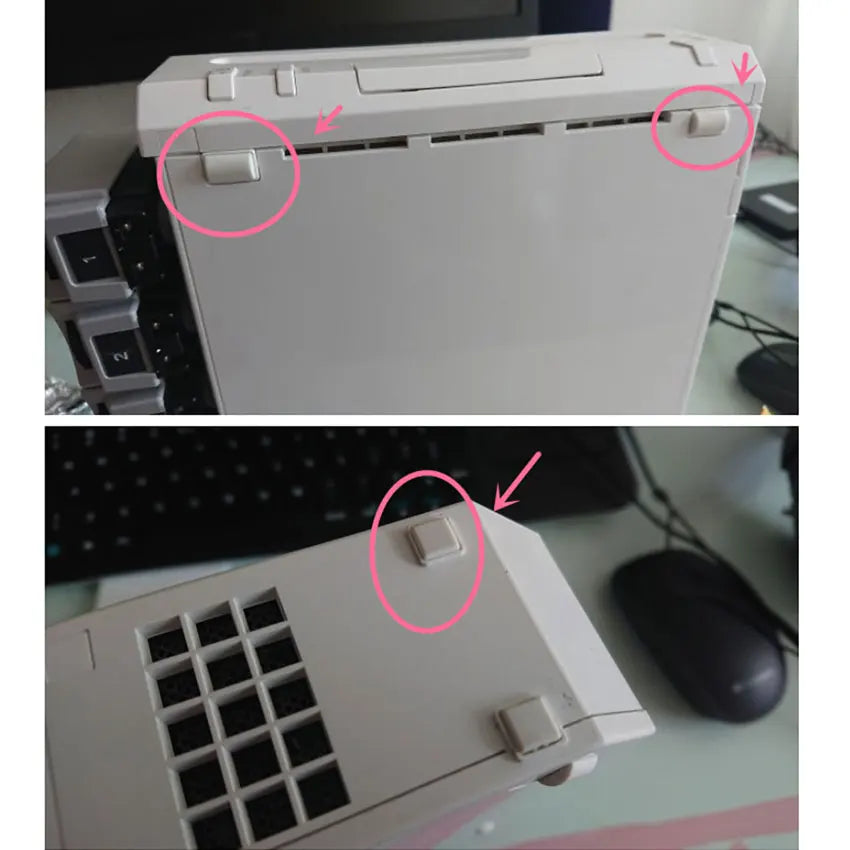 Wii Console Rubber Feet Cover Set White - Silicone Screw Dust Covers