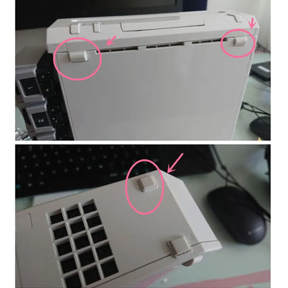 Wii Console Rubber Feet Cover Set White - Silicone Screw Dust Covers