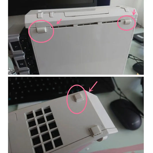 Wii Console Rubber Feet Cover Set White - Silicone Screw Dust Covers