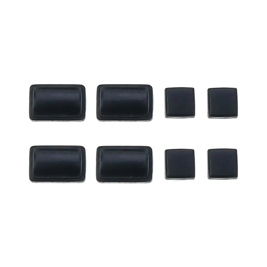 Wii Console Rubber Feet Cover Set Black - Silicone Screw Dust Covers