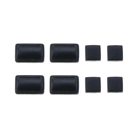 Wii Console Rubber Feet Cover Set Black - Silicone Screw Dust Covers