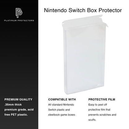 Platinum Protectors for Nintendo Switch Plastic & Steelbook Game Boxes