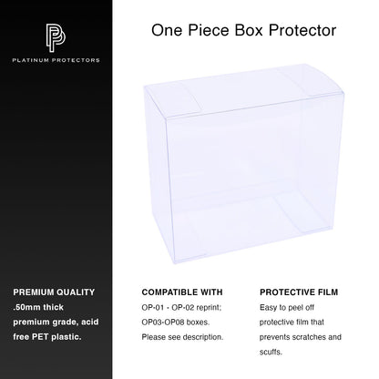 Platinum Protectors for One Piece Booster Boxes OP-01 to OP-08 (01-02 Reprint)