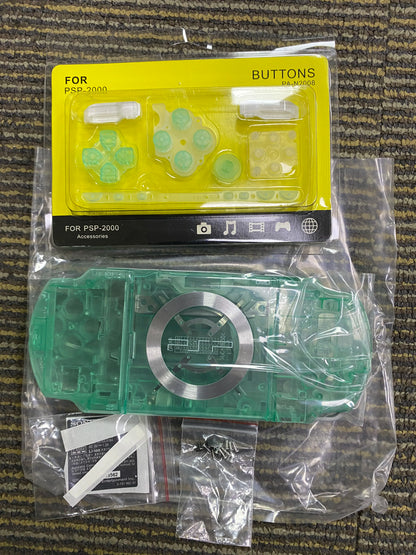 Crystal Colors for PSP2000 PSP 2000 2006 Game Console Shell Replacement Full Housing Cover Case with Button Kit