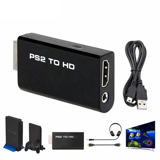HDMI to PS2 Converter Adapter - Audio & Video with 3.5mm Cable